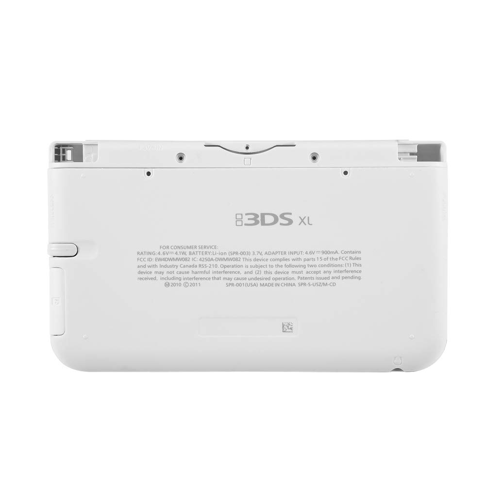 Funda de plástico, fácil de instalar, profesional, resistente, compacta para 3DS XL (blanco) Videojuegos y periféricos