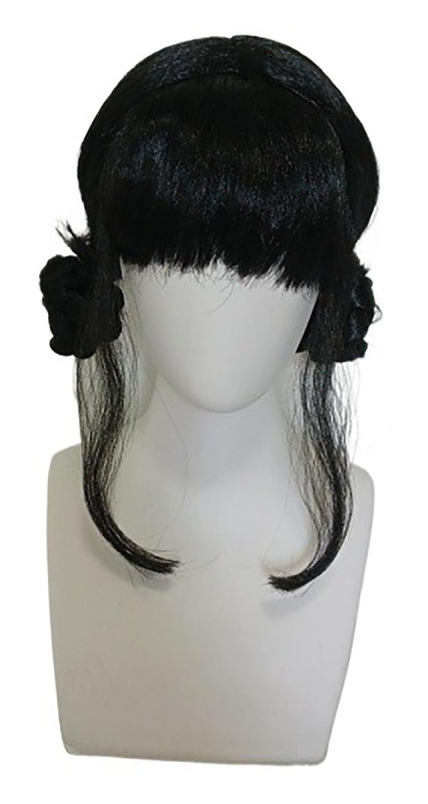 – Premium Anime Cosplay Wig, Long Straight Style with Twin Tails, Hot Pink Color, Heat Resistant Synthetic Fiber, Halloween Party Costume Accessory FOR Zoe/Mira/Rummi (Black FOR Zoe, Long, Nomal)