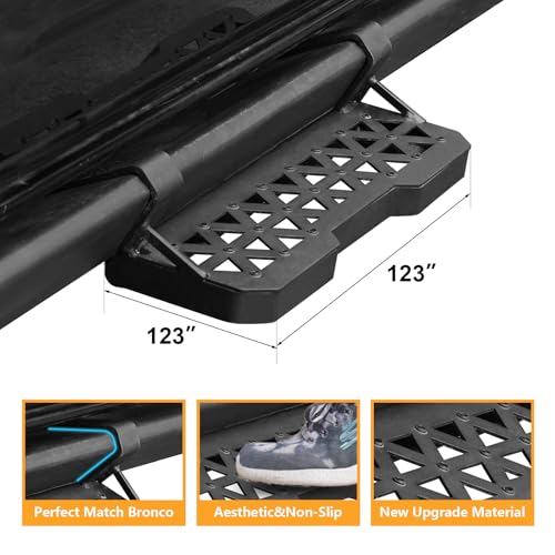 Estribos laterales para Ford Bronco 2021-2025 4 piezas miniatura 4