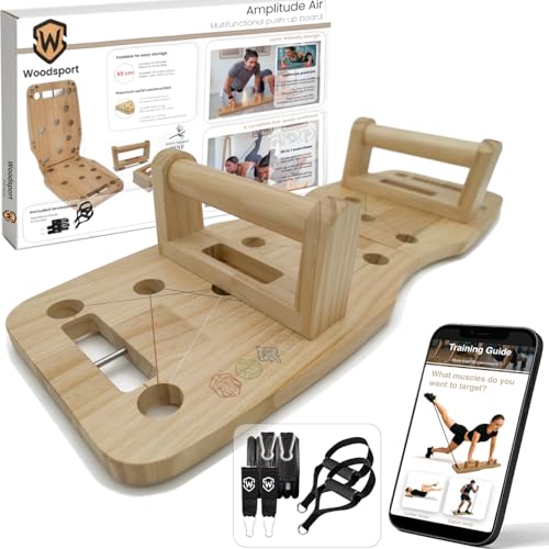 Woodsport Air - Push up board Wooden Press up board 65 cm - Family Size