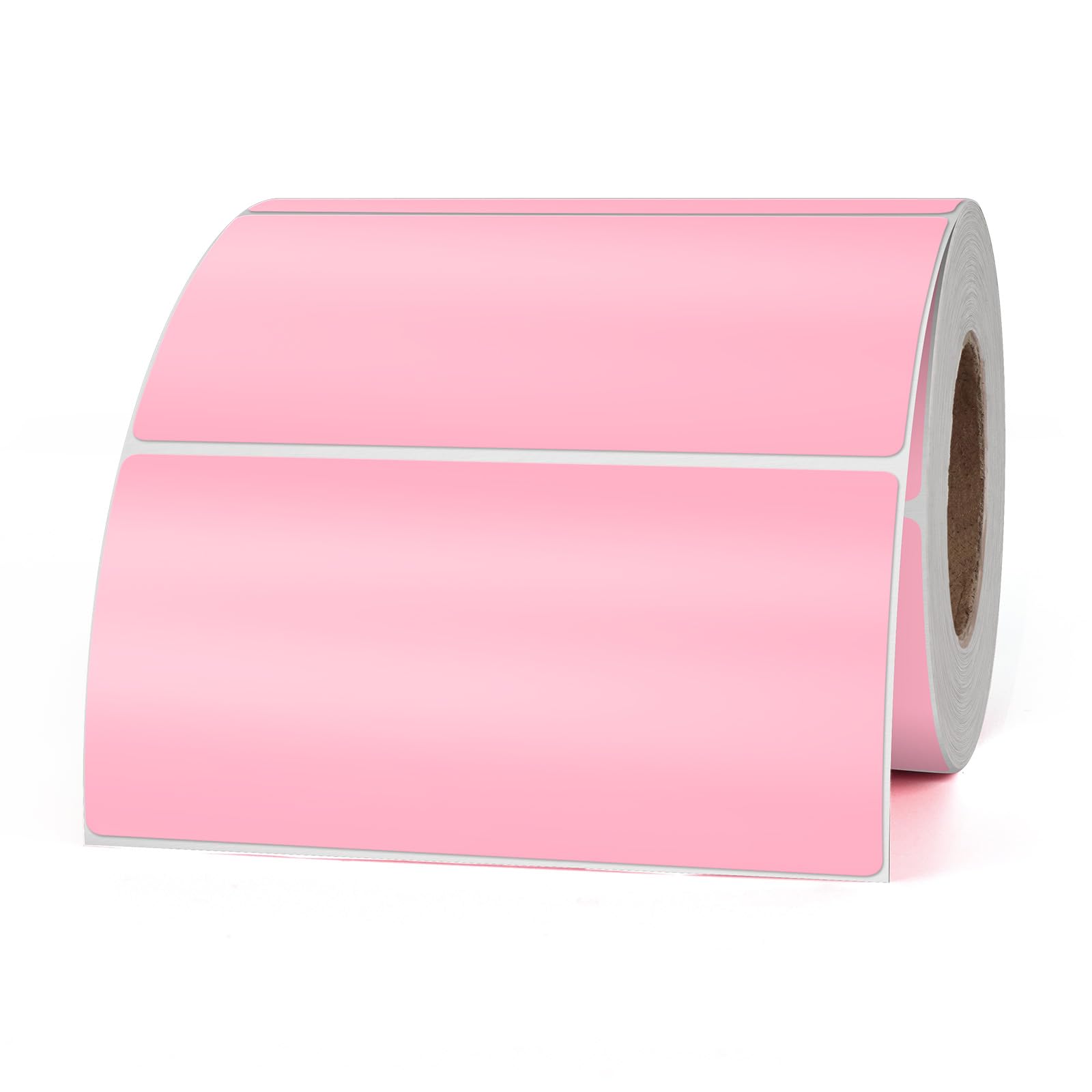 YIKIADA Etiquetas de vinilo de color rosa, 50 x 100 mm, autoadhesivas, impermeables, para mudanzas, oficinas, almacenes, casas, 500 unidades