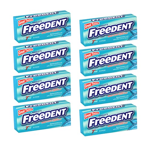 Wrigley's Freedent Gum Plen T Packs, Spearmint, 15...