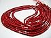 Very Nice Quality Smooth Long Drilled Red Coral Beads, Tube Shape Fire Red Coral Beads,Size 4x8 mm Available,Sold per String 16 inches Long,