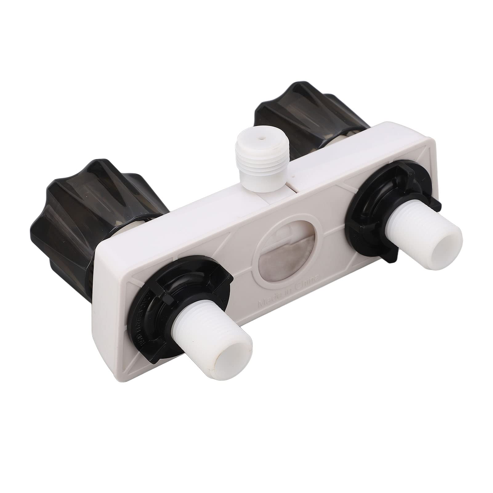Robinet de Douche de Camping-car RV, Commande de Vanne de Mélange de Douche avec 2 Boutons pour Camping-car, Camping-car (Blanc)
