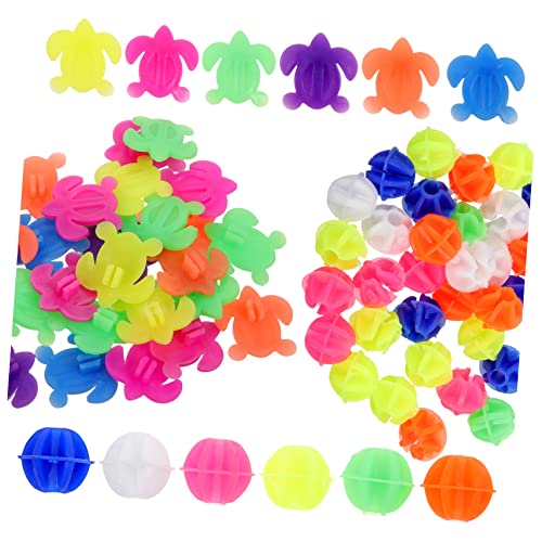 Hemoton 61pcs Bicycle Wheel Spokes Charms Plastic Beads Charms Decorative Beads Decorations Accessories