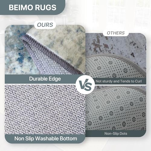 Tapis lavable 200x290cm grand format antidérapant et résistant BEIMO - 4