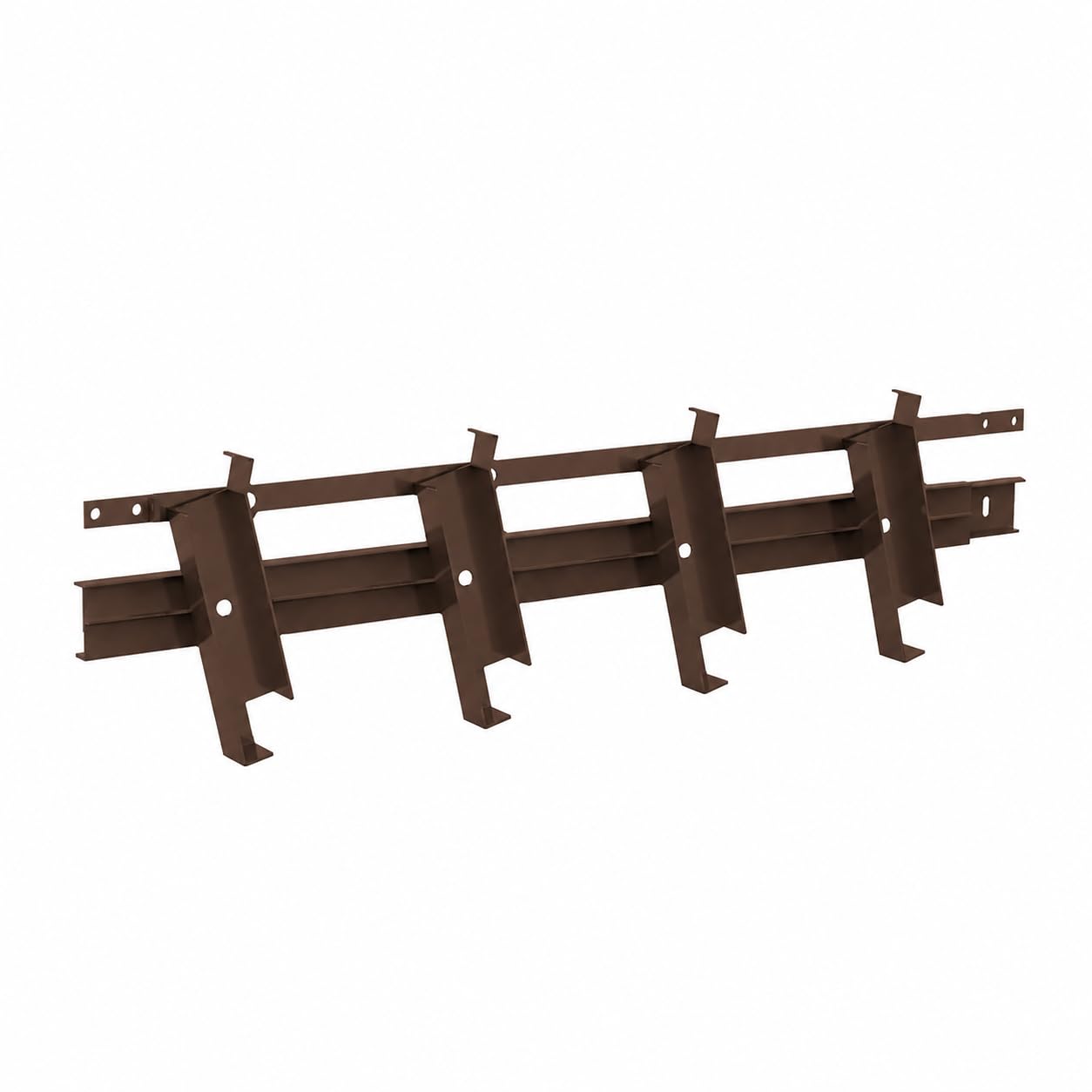 Mécanisme Lames Orientables 27 mm - 100% ALU - pour Pergola bioclimatique, Claustra, Persiennes, BSO - DIY - Compatibilité lames alu et bois – SUNDIY (MARRON CORTEN)