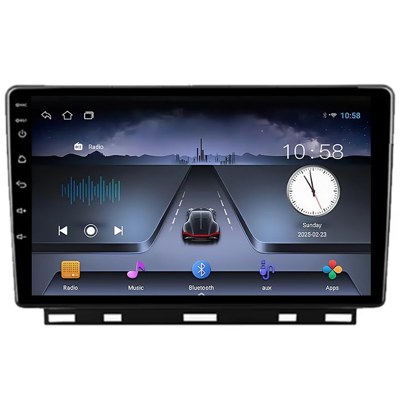 For Renault Clio 5 Lutecia 2019-2021 Double Din 9 Inch Android 15 Car Stereo Bluetooth Car Radio Compatible Mobile Phone Mirror Link Steering Wheel Control FM/AM/RDS Backup Camera