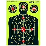 18x24 Extra Large Splatter Targets. Two Color Splatter to Easily See Your Shots! Bright Fluorescent Yellow and White Splatter. (25)