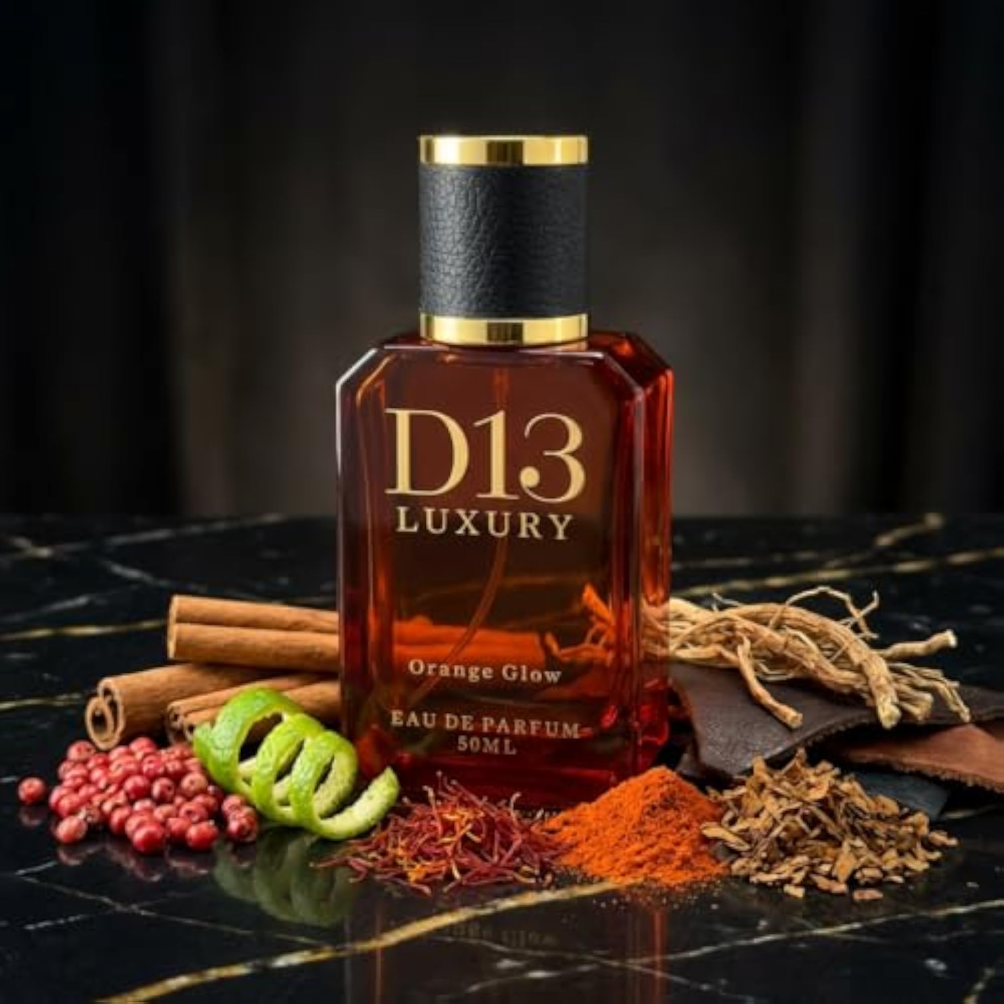 Orange Glow Bold Spicy Fragrance Perfume for Men, 50ML
