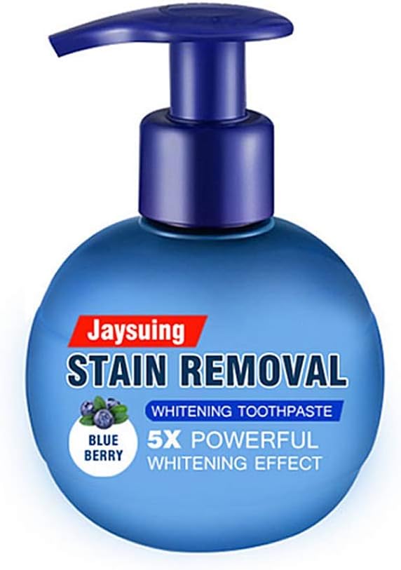 Whitening Toothpaste,2 Pcs Stain Removal Whitening Toothpaste Fight Bleeding Gums Enamel Strengthening Toothpastes (Blueberry)