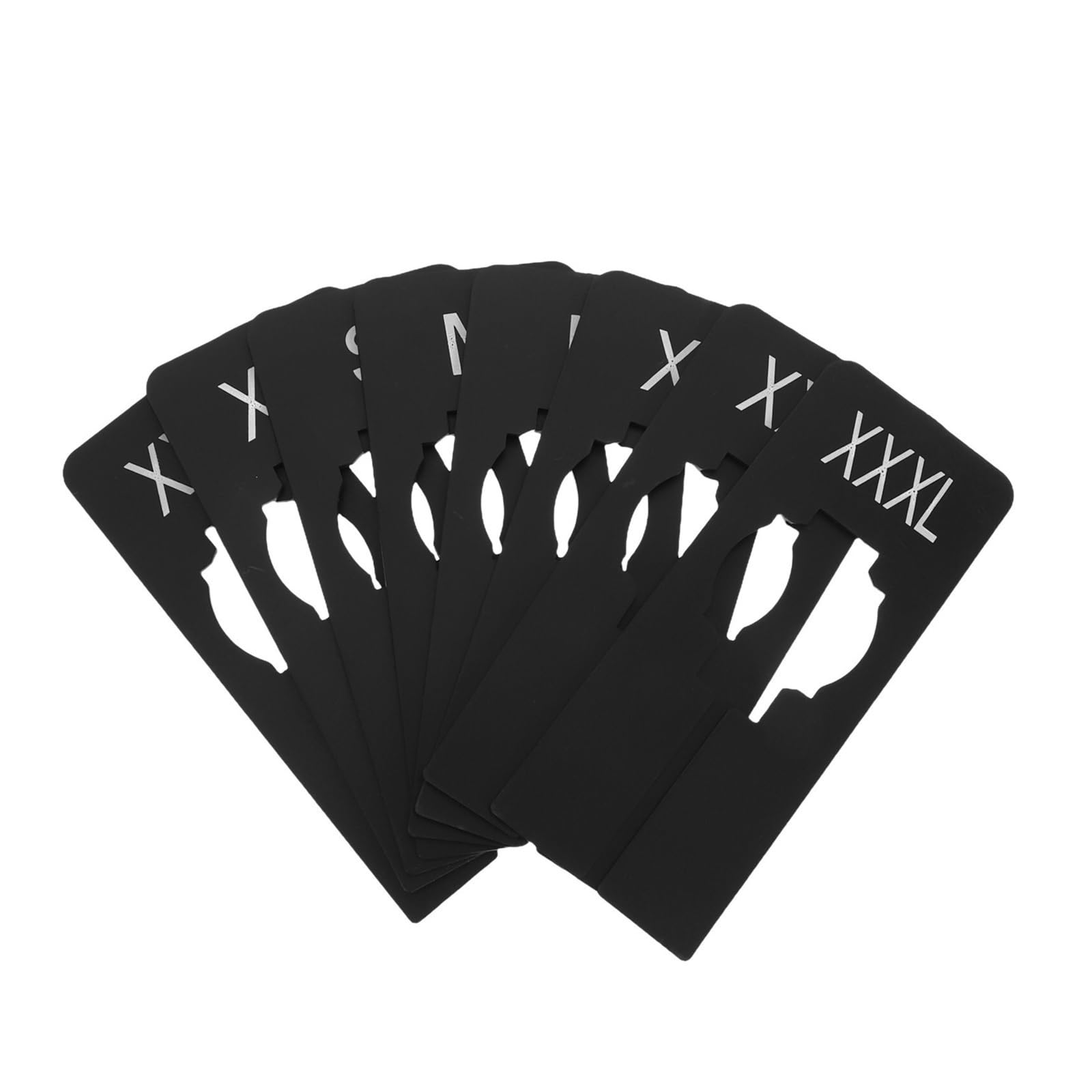 Zeahkri Hanger Dividers 40pcs Clothing Size Dividers Wardrobe Shelf Separators Clothes Rack Labels Preprinted Black Closet for Sorting Clothes(Black)