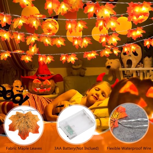 JEDWKFA Stringa di Foglia D'acero