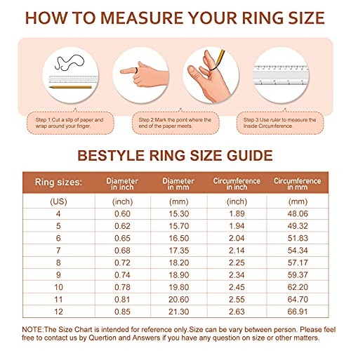 Bestyle Interlocking Rolling Gold Band Rings For Women, Trendy High Polished 18K Gold Plated Stainless Steel Dome Cross Rings, Yellow Gold Rolling Fidget Rings For Anxiety Release, Size 8 #TOP5