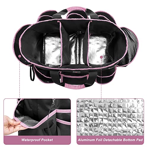 LoDird Cleaning Caddy Bag with 3 Compartments and Multifunctional Pockets - Image 3