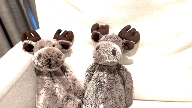 ぬいぐるみ  Bashful Marty Moose scarf Jellycat Bashful Marty Moose Stuffed Animal, Huge, 21 inches