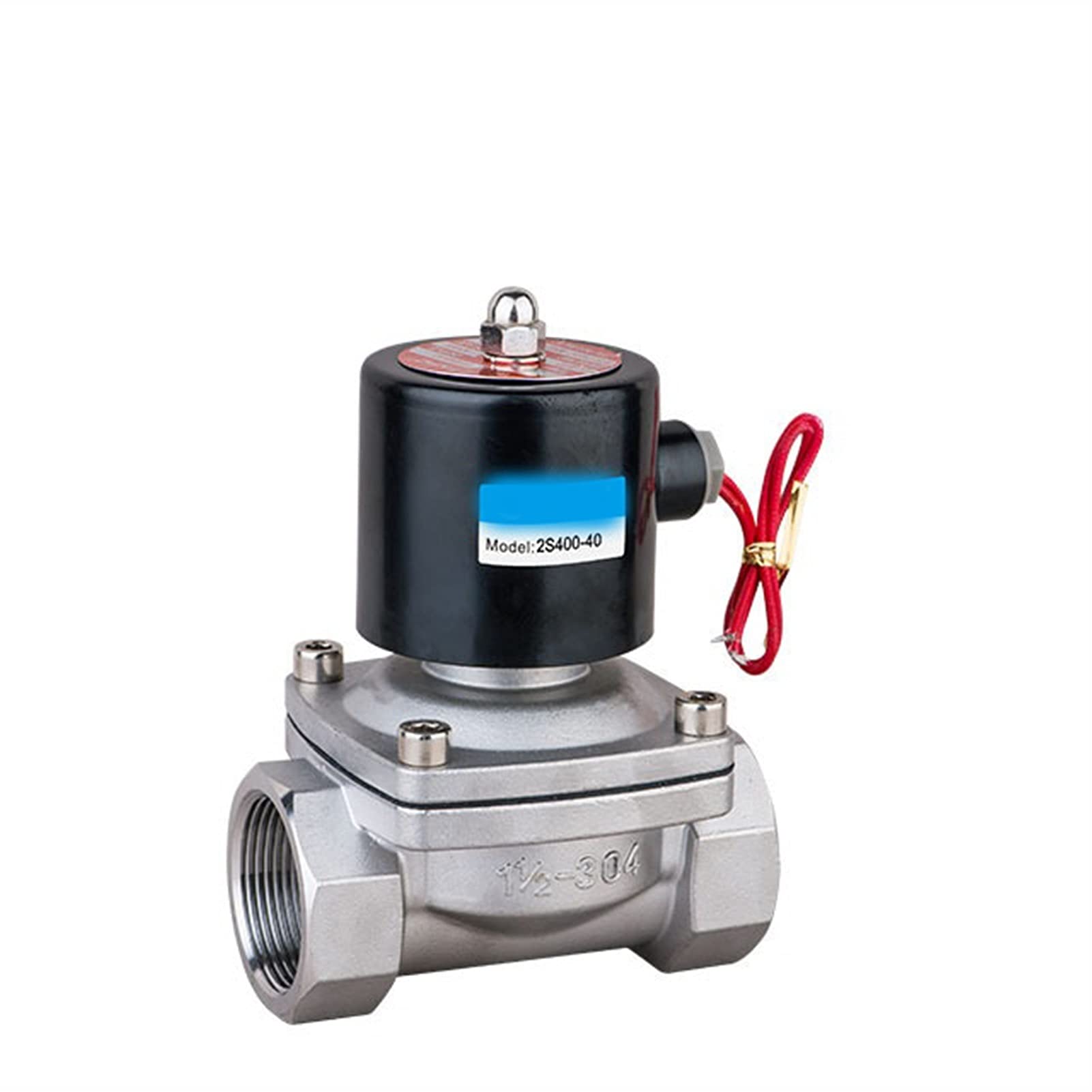 Válvula solenoide de válvula acero inoxidable dos posiciones 2WS500-50 drenaje riego