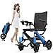 Produktbild LiXiZhong Der Elektro-Rollstuhl mit einem Magnesiumlegierungsrahmen leicht und der Rollstuhl for Senioren und leicht gefaltet Werden kann tragbare Scooter