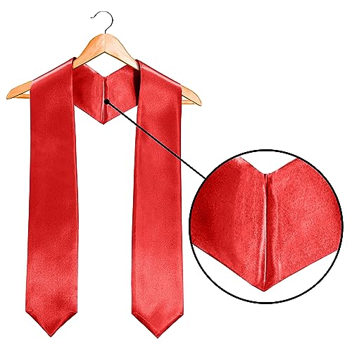 Image of Plain Graduation Stole Sash 60 Inch Unisex Adults Solid