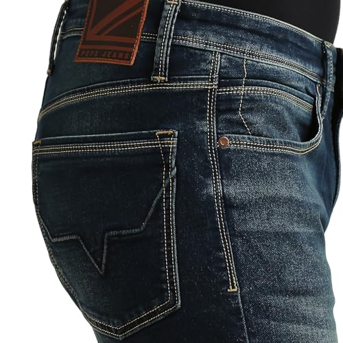 Image of Pepe Jeans Men's Regular Fit Jeans | Mid Rise | Chinox | Jeans for Man