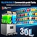 EKway Slushy Machine,15L x2 Double Tanks Comercial Margarita &Slushie Machine,120+ Cups 1000W 110V Electric Large Daiquiri Machine with Self-cleaning Mode,for Home Party Restaurants Cafe Bars