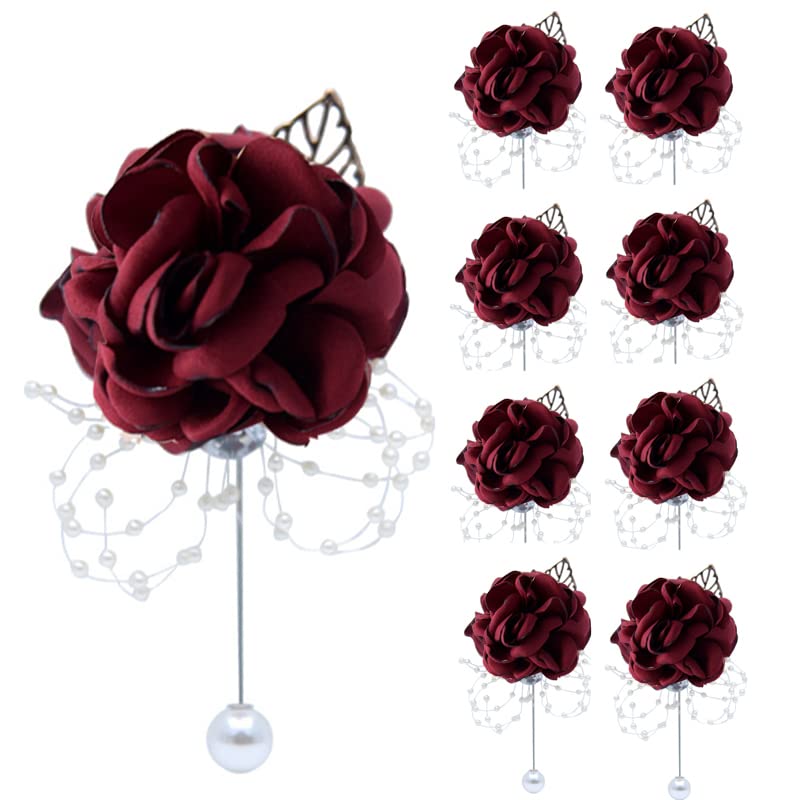 Bracciale da polso da ragazza, per matrimonio, con perle, da damigella d'onore, fiori a mano da donna per feste di nozze, corpetto da ritorno a casa