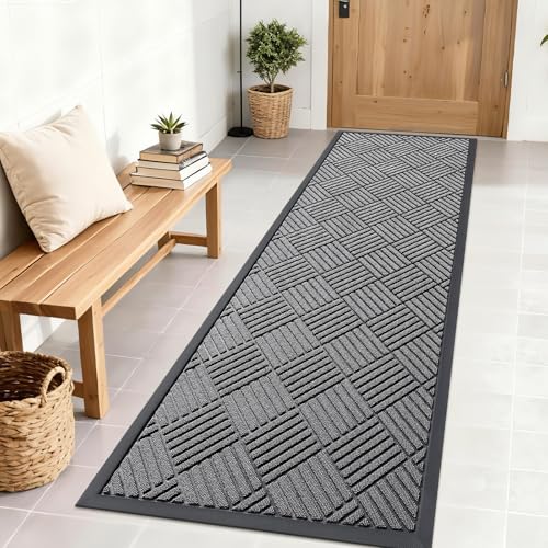 Image of OLANLY Front Door Mat Outside Entrance 71x23, Waterproof Heavy-Duty Doormat