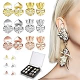 MOLIK Earring Lifters Backs 6 Pairs Adjustable Hypoallergenic Earring Secure Backs Lifter for Droopy...