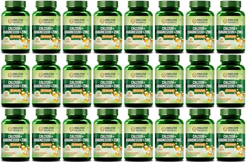 Image of Vlado's Himalayan Organics Calcium Magnesium Zinc Vitamin D3 & B12 (60 Tablets) x Pack of 24