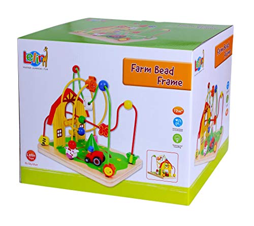 Sky-blue L10062 Holz - Mototrikschleife / Labyrinth Farm, im bunten Design