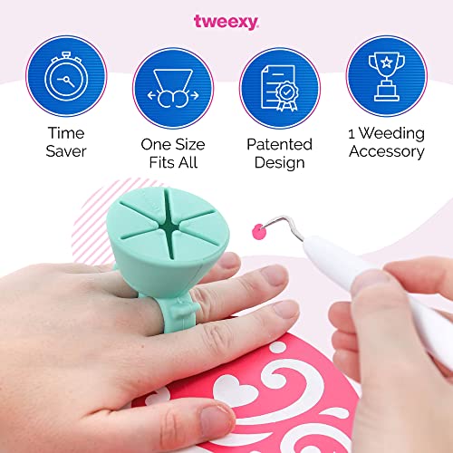Tweexy Craft Vinyl Weeding Scrap Collector Ring | Weeding Tools For Vinyl Heat Transfer, Htv Crafting & Adhesive Paper Sheets Holder | Portable Heat Press Accessories And Supplies (Mermaid) #TOP2