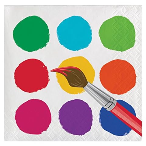Creative Converting 16 Count Art Party Napkins Cover