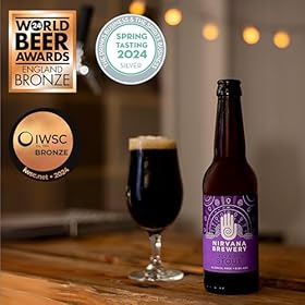 Nirvana – Dark and Rich Stout Beer 0.0% ABV – Alcohol Free Craft Beer with Hints of Stone Fruits with Chocolate Aromas – Gluten Free Beer, Vegan Alcohol, Craft Beer Gift Set – 12 x 330ml Nirvana - Dark and Rich Stout Beer 0.0% ABV - Alcohol Free Craft Beer with Hints of Stone Fruits with Chocolate Aromas - Gluten Free Beer, Vegan Alcohol, Craft Beer Gift Set - 12 x 330ml – Nirvana Brewery