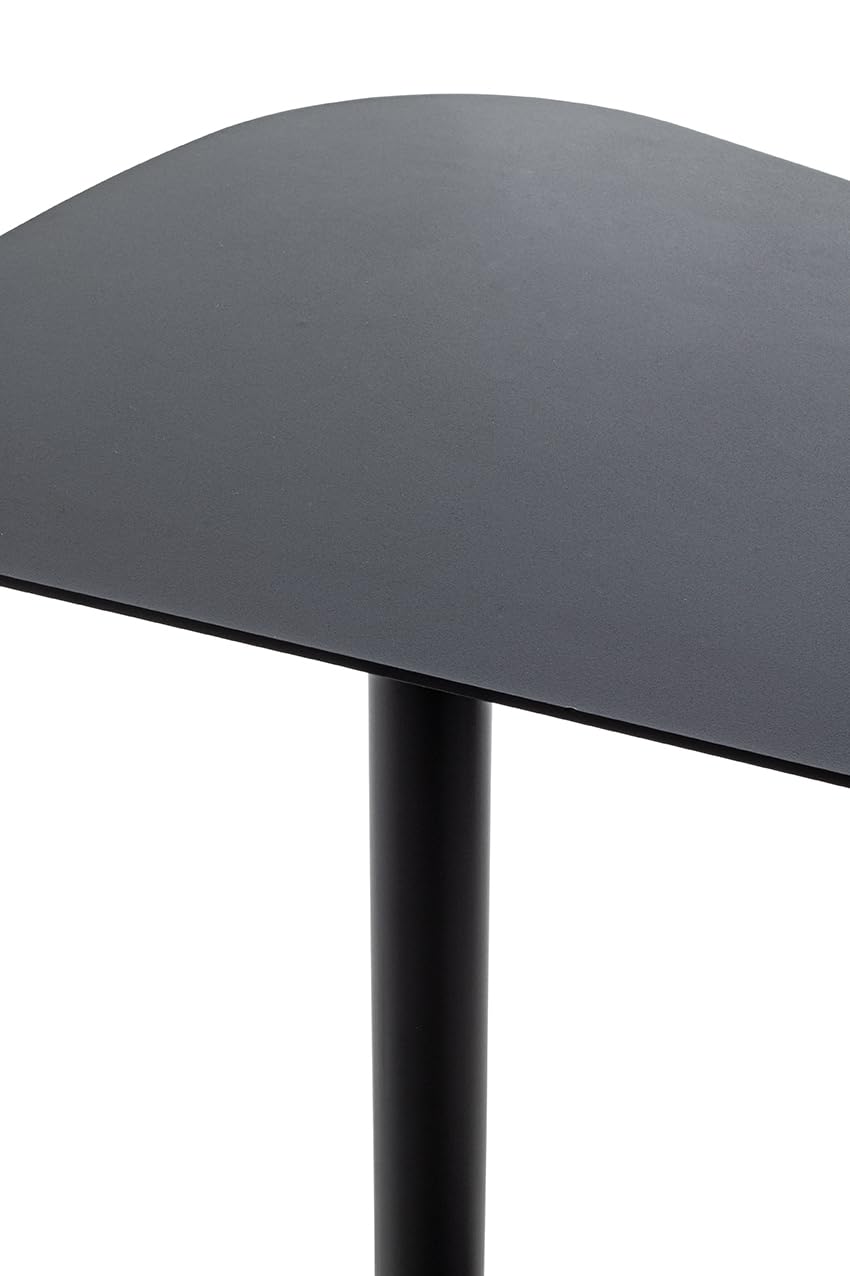 HAKU Mesa Auxiliar de Metal Negro, Mesa de Centro pequeña - Dimensiones: An 53 x Al 60 x Pr 38 cm Estilo: Moderno