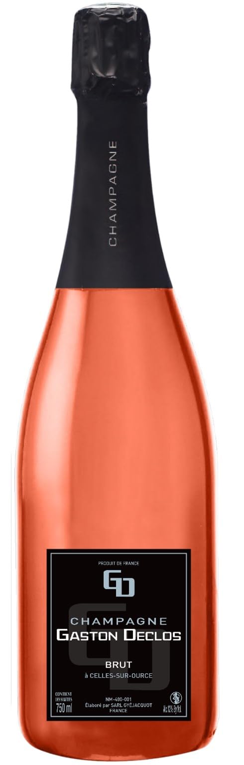 Champagne Gaston Declos Rosé - Champagne Elegante 50% Rosé de Maceración, 50% Chardonnay y Pinot Blanc - Terroir Kimméridgien, 10g/L - Botella Transparente 75cl