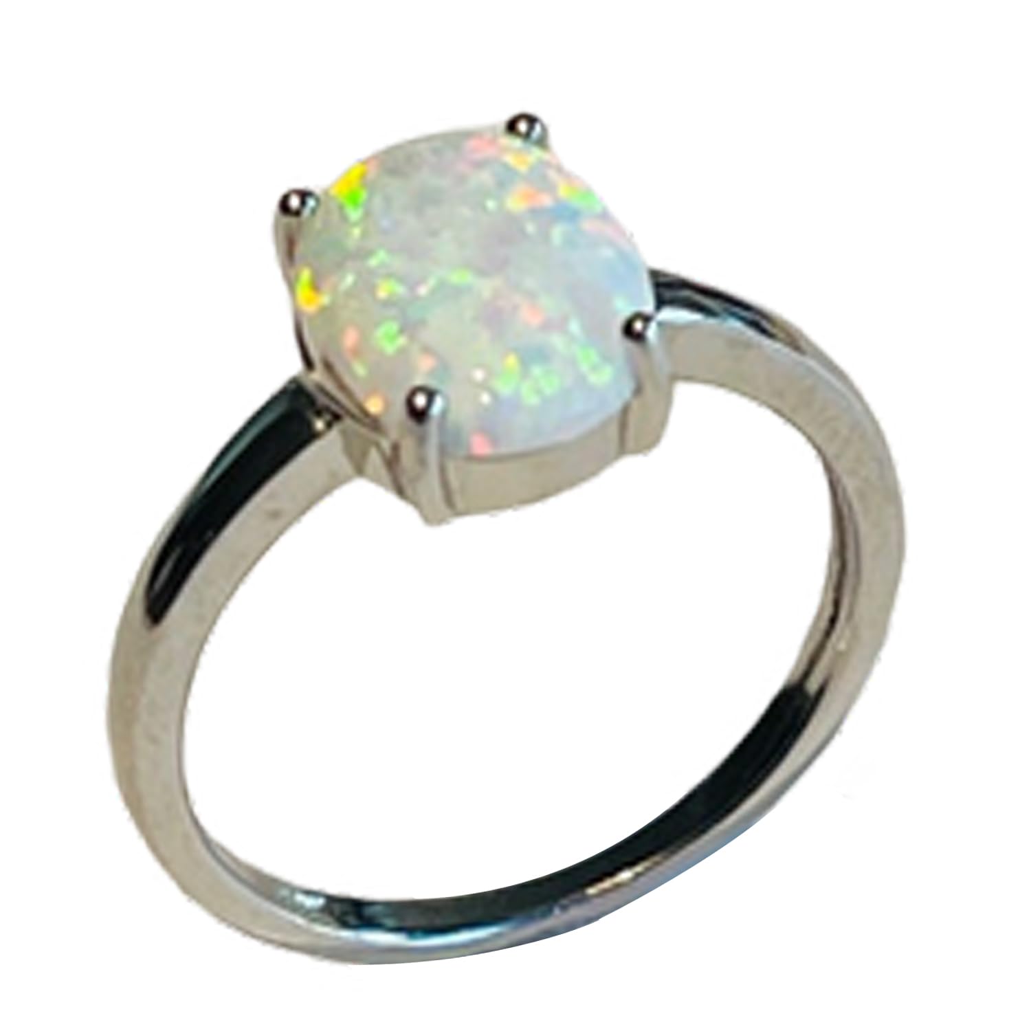 Anello solitario con pietra preziosa etiope, anello di dichiarazione, bellissimi regali di nozze per le donne, anello minimalista, anello per la festa della mamma, regali di Birthstone di ottobre