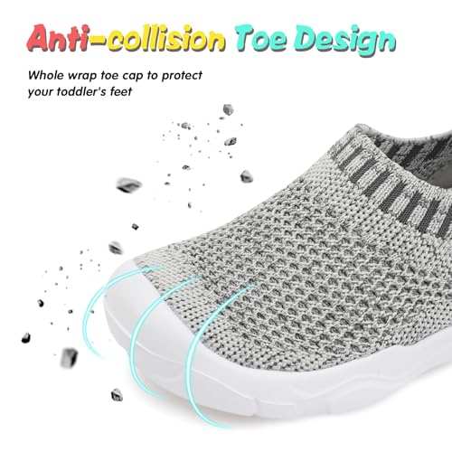 Image of JOINFREE Toddler Boys Girls Sneaker Slip On Shoes Kids Lightweight Breathable Walking Shoes