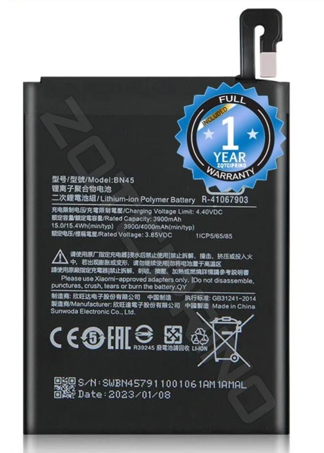 Image of Original BN45 Battery for Redmi Note 5 Pro MEI7S / MEI7 Battery with 1 Year Warranty****(CC141)