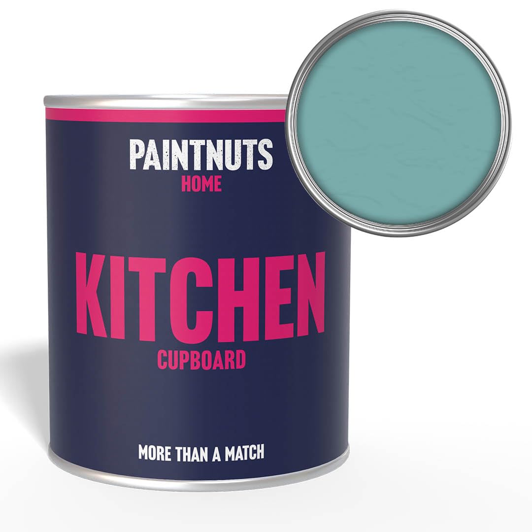 Paintnuts Pastel Turquoise Kitchen Cupboard Paint - Ral-6034 - Satin 250Ml Tin