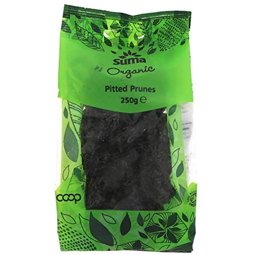 Suma Organic Pitted Prunes 250 g (Pack of 6)