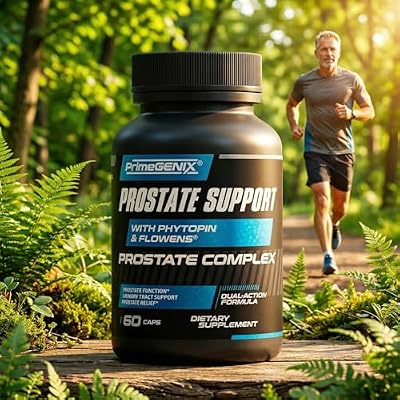 PrimeGENIX - Prostate Health Supplements for Men - Saw Palmetto, Pygeum Africanum, Zinc - Hormonal & Prostate Support 60 Capsules