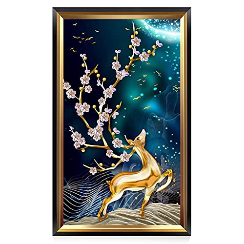 Diamond painting cerf de fortune, activité créative pour sublimer votre salon
