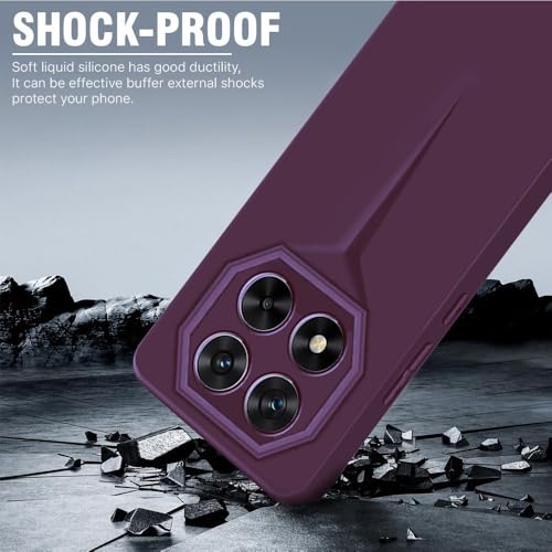 Image of WOW IMAGINE Back Cover for Redmi Note 14 Pro 5G | Poco X7 5G | Blade Series Ultra Thin Case with Lightweight Design | Camera Protection | Soft Matte Silicone Flexible Mobile Case - Purple