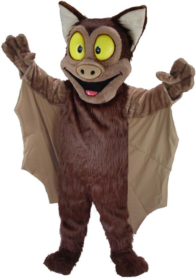 Generic Thermo-lite Brown Bat Mascot Costume, One Size Fits Most