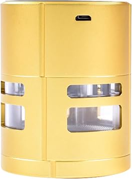 Herb Grinder High Capacity/High Speed/Electric - Spice Herb Grinder with Pollen Catcher, Yellow