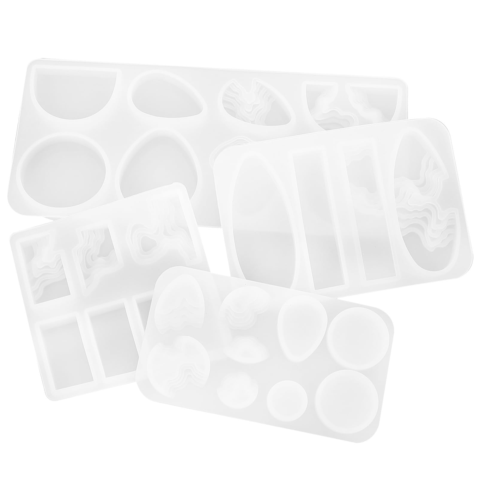 ARTIBETTER 3 Set Stampi Siliconper Creazione Mold Per Ciondoli E Fai Da Te Facile Da Sformare E Personalizzare Con Decorazioni Unichper Iniziare Per Artigiani Esperti 4 Pezzi * 3