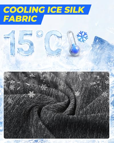 Image of Balaclava Face Mask with Glasses Holes for Men Women Summer Cooling Shiesty Mask Sun UV Protection for Motorcycle Work Ski