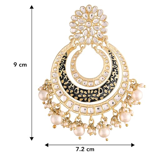 Image of Peora Traditional Indian Ethnic Earrings Jewellery Set Gift for Women Girls