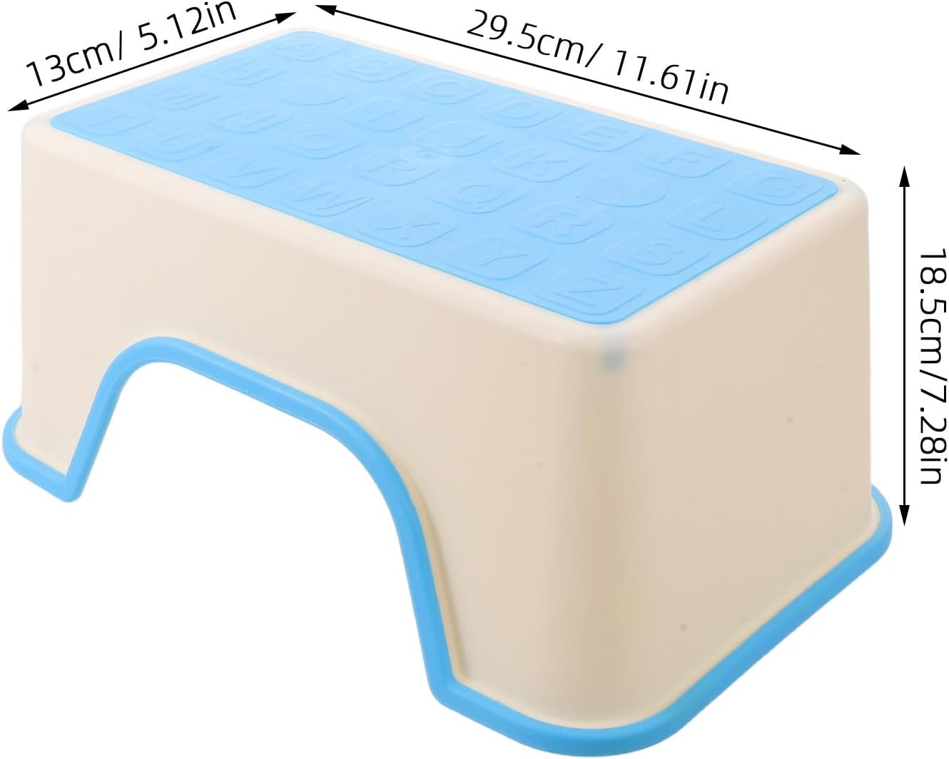 Bathroom Step Stool Non Slip Plastic Toilet Aid 220 Lbs