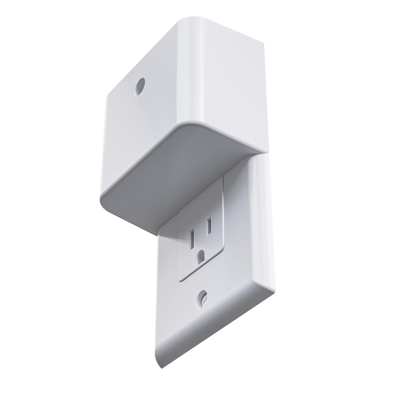 Permaplug Charger Lock Decora for Decorator Style Power Outlets: Safeguard Your Phone Charger Against Theft, Unplugs, and Cable Damage (USB-C to Lightning, 10ft)